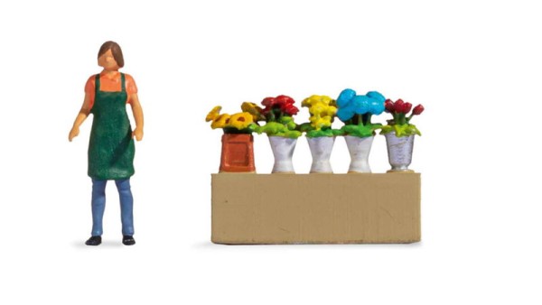 Noch 16502 - H0 - Tiny-Scenes "Blumenstand"