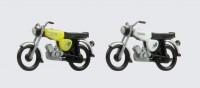 Kres 11161 - TT - Komplettmodelle 2x Simson S51, weiß und schwefelgelb