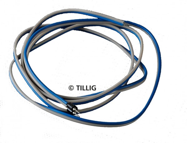 Tillig 08913 - TT - Zweipoliges Anschlusskabel mit Stecker für Funktionsgleise, 890 mm