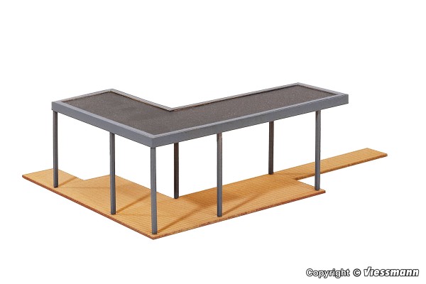 Kibri 38345 - H0 - Überdachte Terrasse - Polyplate Bausatz