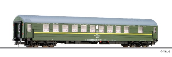 Tillig 74989 - H0 - Schlafwagen 1./2. Klasse, Typ Y, der SZD, Ep. IV