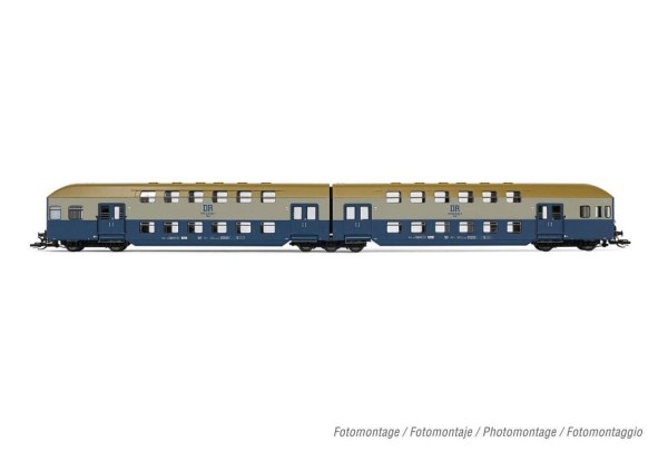 Arnold HN9522 - TT - 2-tlg. Doppelstockeinheit mit Steuerabteil, DR, Ep.IV