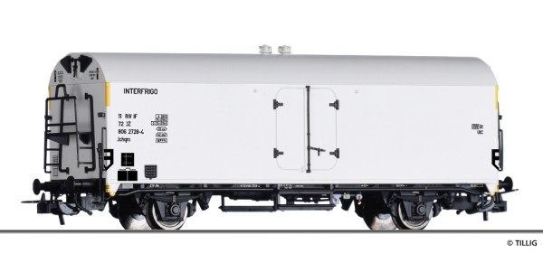 Tillig 77061 - H0 - Kühlwagen Ichqrs "INTERFRIGO" der JZ, Ep.IV