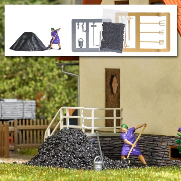 Busch 7927 - H0 - A-Set: Kohle schaufeln