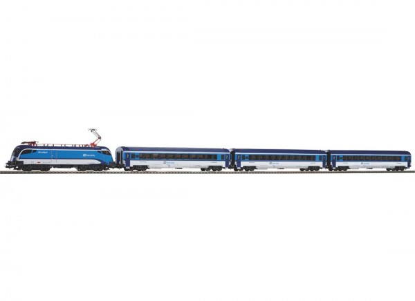 Piko 57179 - H0 - Start-Set mit Bettung E-Lok Railjet CD