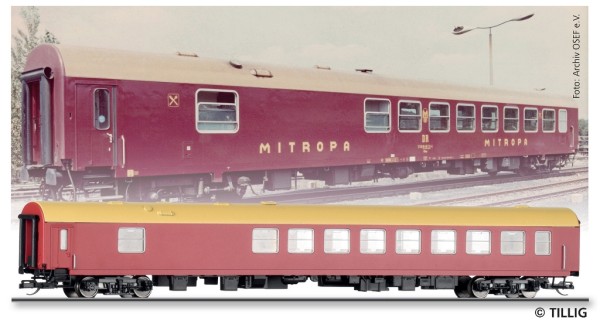 Tillig 95400 - TT - Speisewagen WRm "MITROPA" der DR