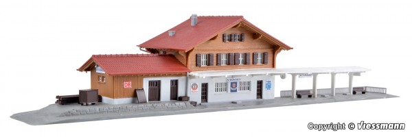 Kibri 37410 - N - Bahnhof Schönried, L 30,5 x B 6,5 x H 6,2 cm