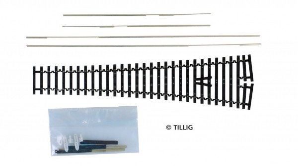 Tillig 83420 - TT - Bausatz Flexsteg-Bogenweiche 15°