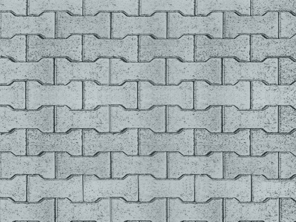 Vollmer 46054 - H0 - 10x Straßenplatte Zement-Knochensteine aus Karton, 25 x 12,5 cm