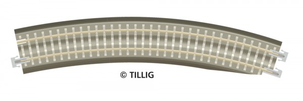 Tillig 83783 - TT - 1x BG-B BR 11-32kre: Gebogenes Pass-Stk., rechts, R 396 mm