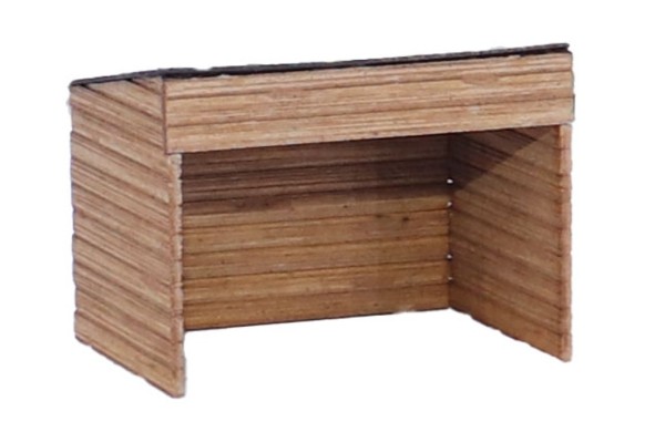 Vollmer 43745 - H0 - Ziegenstall mit Ziegen Polyplate Bausatz