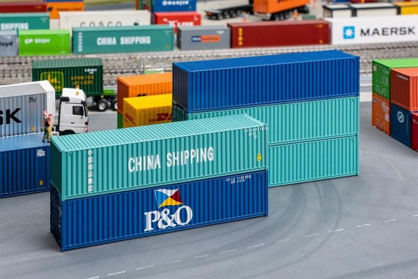 Faller 182151 - H0 - 40 ft. Container, 5er-Set