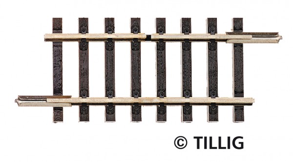 Tillig 83155 - TT - 1x Unterbrechergleis 41,5 mm einseitig getrennt (ohne Anschlüsse)