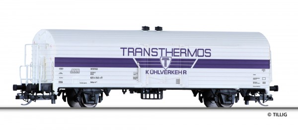 Tillig 14698 - TT - Kühlwagen Ibblps 410 „Transthermos Kühlverkehr“, eingestellt bei der DB,