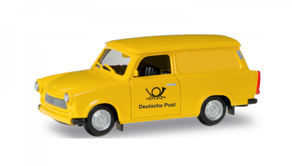 Herpa 942799 - H0 - Trabant 601 Universal "Deutsche Post", gelb