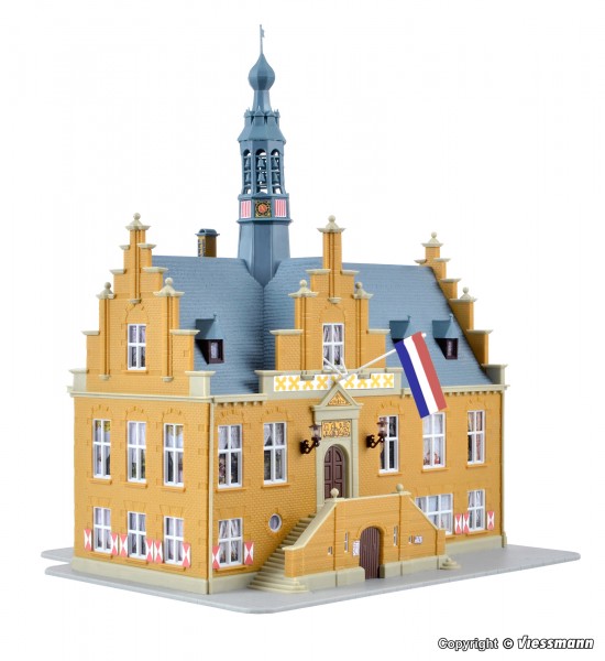 Kibri 37150 - N - Rathaus Purmerend, L 15,5 x B 14,0 x H 18,5 cm