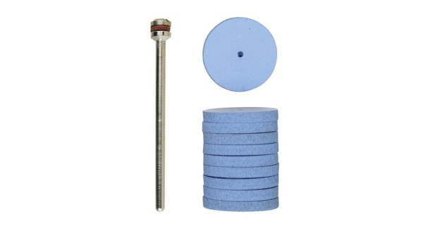 Proxxon 4528294 - Silikon-Polierscheiben Rad, Ø 22 mm, 10 Stück mit Träger