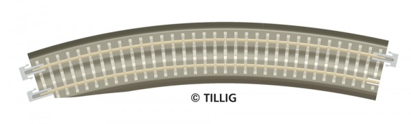 Tillig 83774 - TT - 1x BG-G BR 11-32kli: Gebogenes Pass-Stk., links, R 396 mm