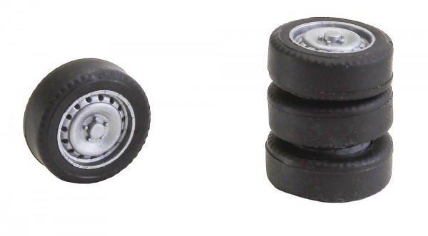 Faller 163108 - H0 - 4 Reifen und Felgen für Sprinter / T5