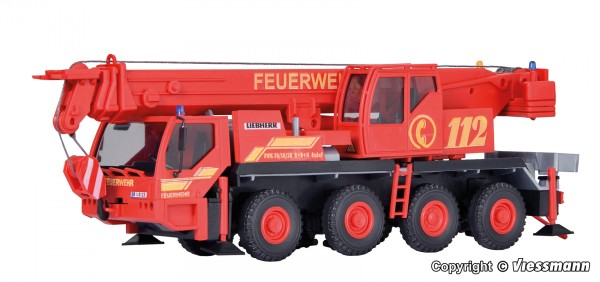 Kibri 13041 - H0 - Feuerwehr Kranwagen LIEBHERR LTM 1050/4