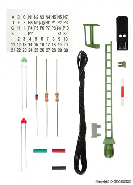 Viessmann 6731 - H0 - Bausatz Licht-Blocksignal, 79 mm