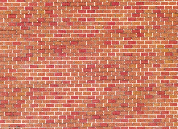 Faller 170608 - H0 - Mauerplatte Backstein, 250 x 125 mm