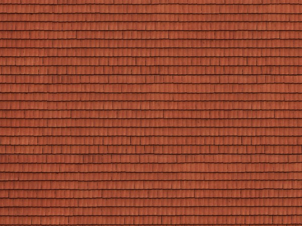 Noch 56670 - H0 - 3D-Kartonplatte "Dachziegel", rot, 25 x 12,5 cm