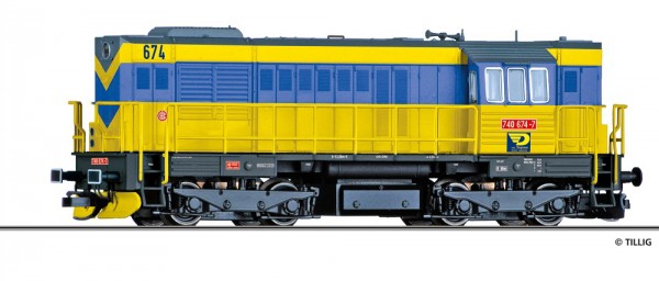 Tillig 02764 - TT - Diesellokomotive Reihe 740 der OKD Doprava a.s. (CZ), Ep. VI
