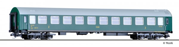 Tillig 74916 - H0 - Reisezugwagen 2. Klasse Ba, Typ Y, der CSD, Ep. III, 2. Betriebsnummer -FORMNEUH