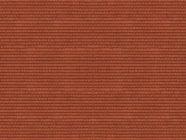 Noch 56965 - N - 3D-Kartonplatte "Dachziegel", 25 x 12,5 cm
