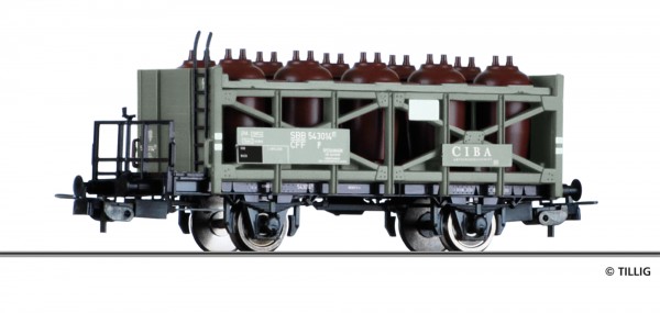 Tillig 76789 - H0 - Säuretopfwagen "CIBA AG", eingestellt bei den SBB Ep. III
