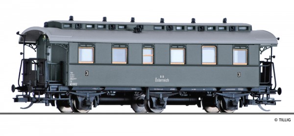 Tillig 16050 - TT - Reisezugwagen 3. Klasse C3i der BBÖ, Ep. III