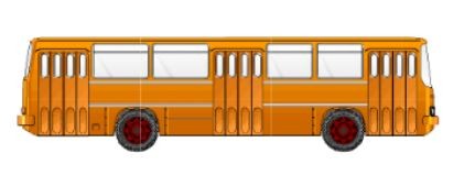 Gabor 13340801 - TT - Ikarus 260 Stadtbus orange