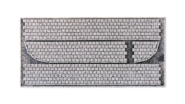 Noch 60342 - H0 - Struktur-Bürgersteig "Kopfsteinpflaster", 2,4 cm breit, Gesamtlänge 83 cm
