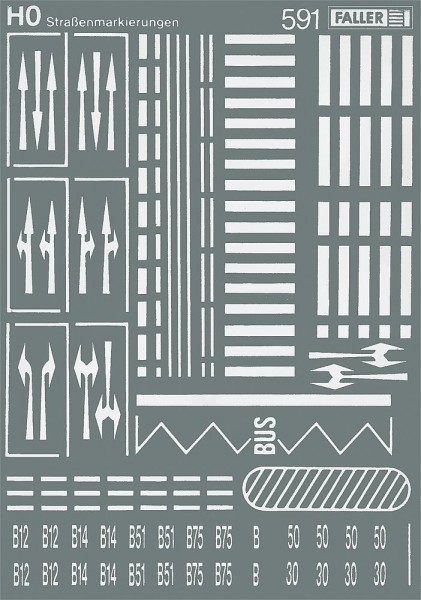 Faller 180536 - H0 - Straßenmarkierungen