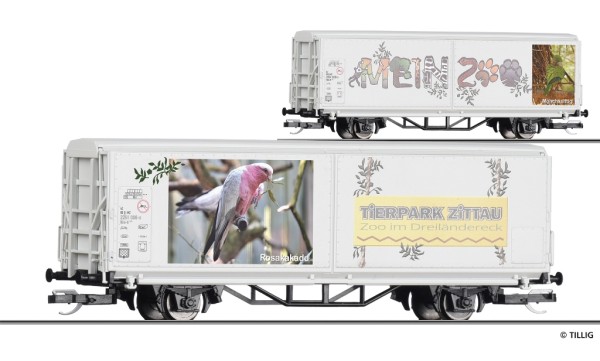 Tillig 14856 - TT - START-Schiebewandwagen Hbis-tt "Mein Zoo", Ep. VI