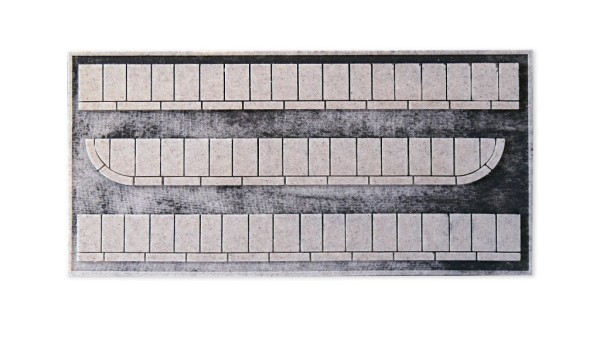 Noch 60340 - H0 - Struktur-Bürgersteig "Beton-Platten", 1,6 cm breit, Gesamtlänge 86,2 cm