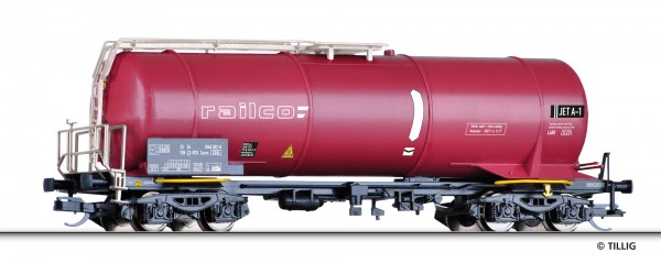 Tillig 18460 - TT - Kesselwagen Zacns der RAILCO (CZ), Ep. VI