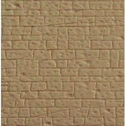 Kibri 34119 - H0 - Mauerplatte mit Abdecksteinen, L ca. 20 x B 12 cm