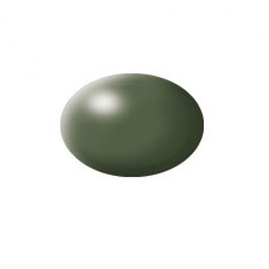 Revell 36361 - Aqua Farbe Olivgrün, seidenmatt, 18ml, RAL 6003