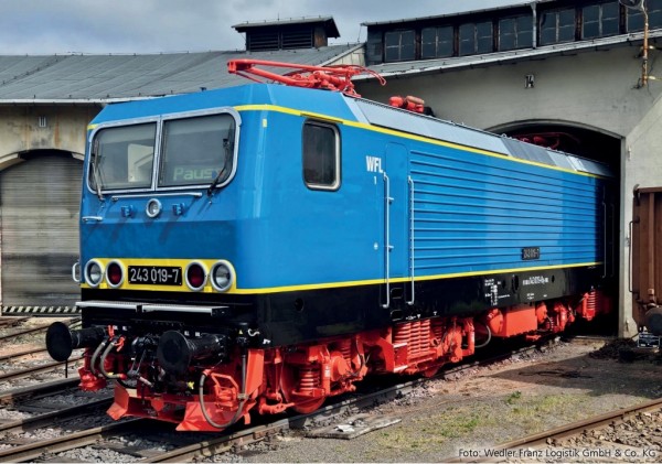 Tillig 04352 - TT - Elektrolokomotive 243 019-7 der Wedler Franz Logistik GmbH & Co. KG