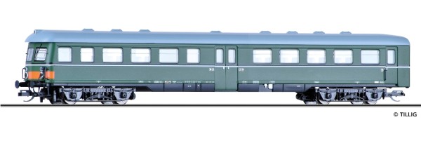 Tillig 13875 - TT - Steuerwagen 2. Klasse Bghq der DR, Ep.IV