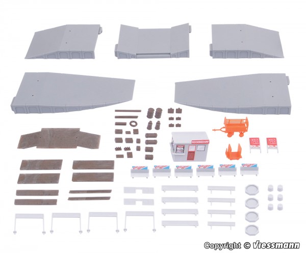 Kibri 37755 - N - Deko-Set rund um den Bahnsteig