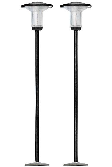Busch 4144 - H0 - 2 schwarze Siedlungs- und Parkleuchten, 47 mm
