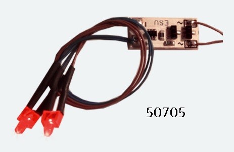 ESU 50705 - Schlußlicht, 2 LED, Rot