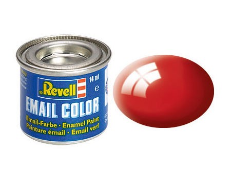 Revell 32131 - Email Farbe - feuerrot, glänzend - 14 ml, RAL 3000