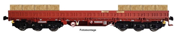 NPE NW 52066 - TT - Flachwagen 6-achsig Bauart Samms 4860 der DR, Ep. V