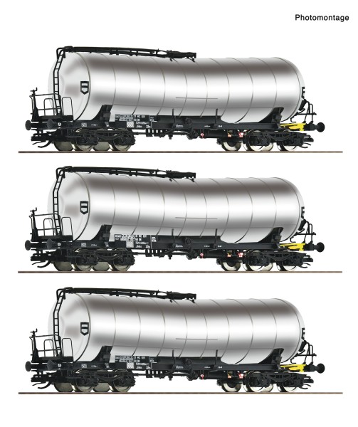 Roco 6680032 - TT - 3-tlg. Set: Knickkesselwagen, DR, Ep.IV