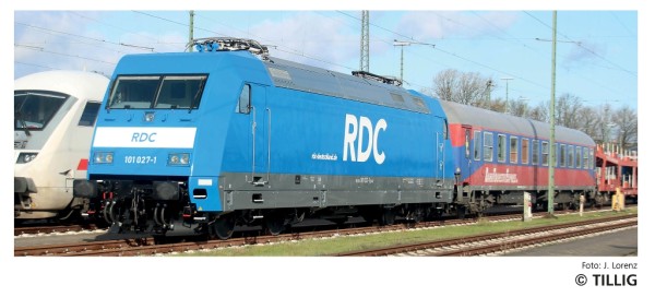 Tillig 02322 - TT - Elektrolokomotive 101 027-1 der RDC Deutschland GmbH, Ep. VI