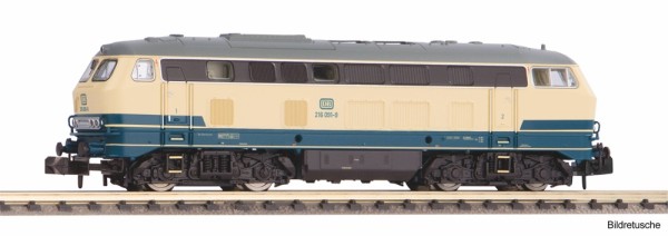 Piko 40532 - N - Diesellok BR 216 blau beige DB IV + DSS Next18
